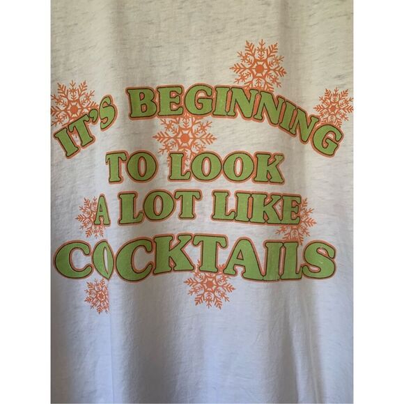 Recycled Karma Holidazed Cocktail Tee White Size M - Picture 1 of 9